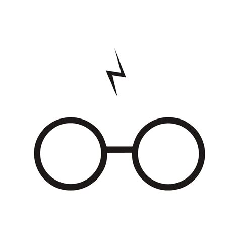 Harry Potter Glasses And Scar Svg - Free SVG Cut Files