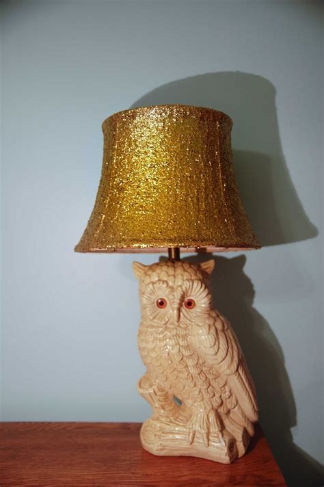 Diy Glitter Lamp Shade · How To Make A Lamp Lampshade · Embellishing