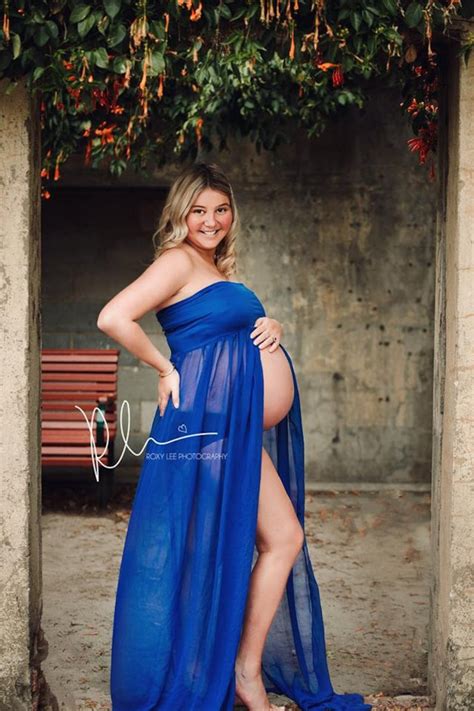 Maternity Gown Photo Shoot Blue Maternity Dress Maxi Etsy
