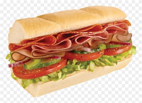 Italian Bmt Subway Subway Ham Sandwich Food Burger Pork Hd Png