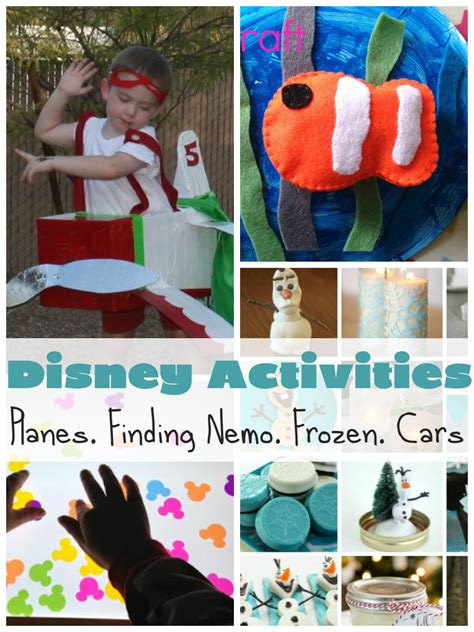Disney Activities And Crafts For Kids In The Playroom