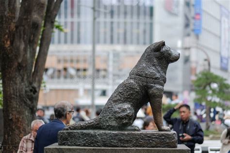 Shibuya Station With The Dog Statue Hachikō Editorial Image Image Of