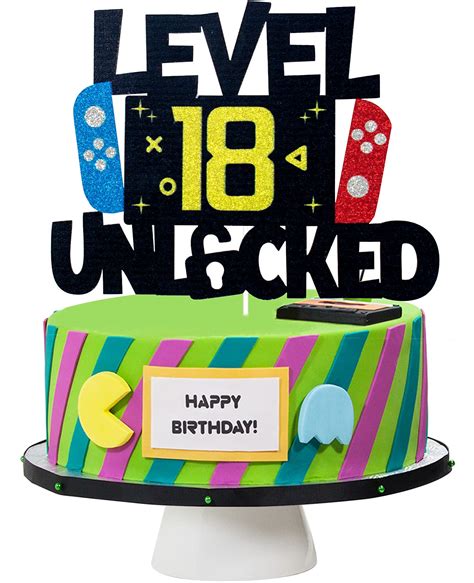Buy Level 18 Video Game Cake Topper Level 18 Awesome 2003 Boys