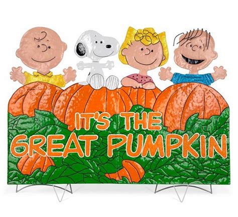 Tis Your Season Its The Great Pumpkin Charlie Brown Hammered Metal