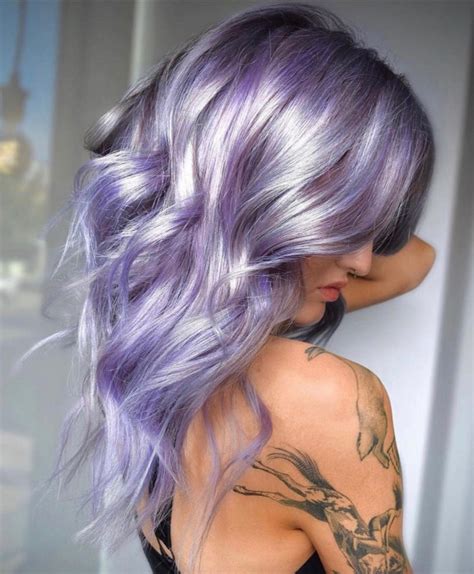 Crazy Hair Color Ideas Lavender Chrome Hair Color