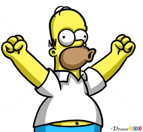 How To Draw Homer Simpson Cartoon Characters How To Draw Drawing