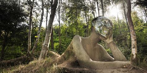 It is a scientific experiment which uses a highly innovative technology to create different climates. Eve sculpture - Eden Project, Cornwall