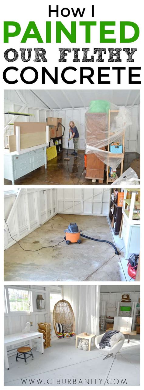 And there you have it, painted concrete floors! Shed Floors- One Room Challenge Week 4 - At Charlotte's House