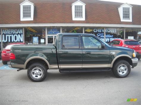 2003 Dark Highland Green Metallic Ford F150 Lariat Supercrew 4x4