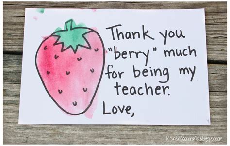Kitchen Floor Crafts Teacher Appreciation Berry T With Free