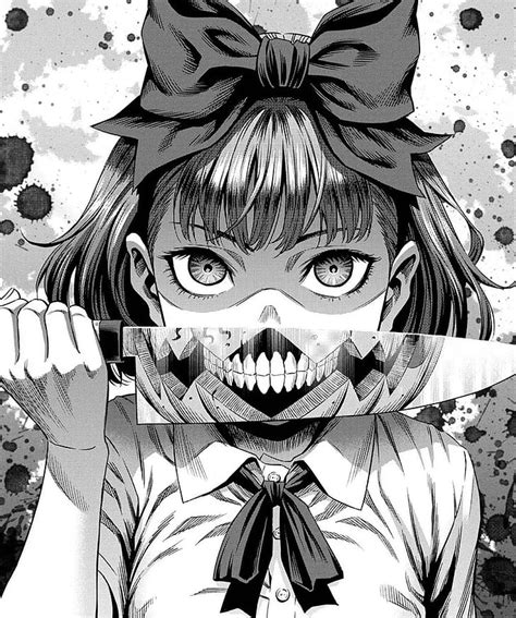 Hd Wallpaper Manga Anime Gore Knife Dark Low Saturation