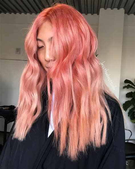 Instagrams Newest Hair Colour Trend Is Sushi Inspired Salmon Pink