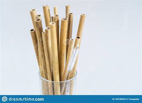 Nature Drinking Straws From Bamboo Wood For Reusable And Reduce The Use