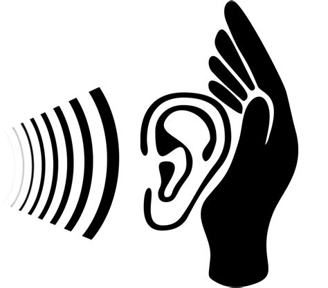 Ear Listen Icon Png Transparent Background Free Downl