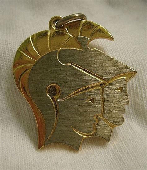 Cool Item Vtg Gemini Pendant Greek Or Roman Helmet Gemini Pendant