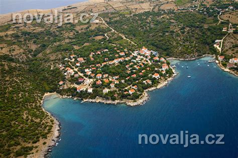 Potočnica Letecké Snímky Ostrov Pag Chorvátsko I Novalja