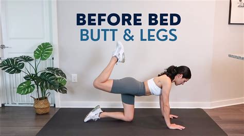 5 Min Before Bed Butt And Legs Workout Round Booty Workout Burn Calories Overnight Youtube