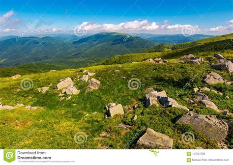 Fresh Summer Forenoon Scenery In Mountains Stock Image Image Of Fresh