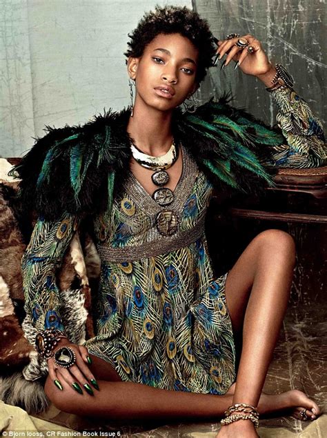 Willow Smith Models For Cr Fashion Book Daily Mail Online