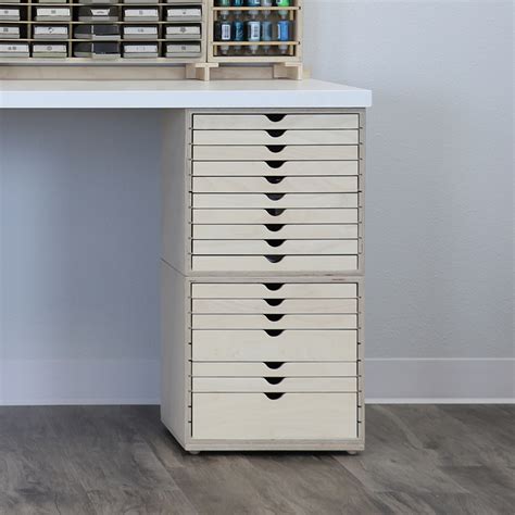 Desk Base With Multi Drawer Storage Cabinet Stamp N Storage