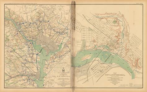 Civil War Atlas Plate 89 Maps Of Military Map Of Ne Virginia And