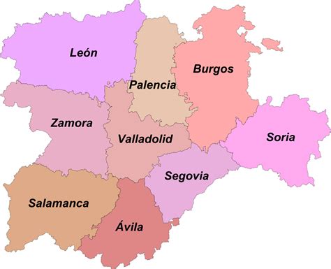 Las 9 Provincias De Castilla Y León Con Mapa • Libretilla