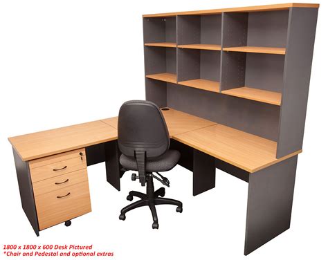 Express Corner Workstation Desk With Hutch Office Stock