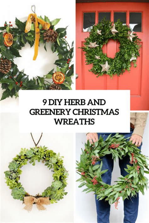 9 Diy Greenery And Herb Wreaths For Christmas Decor Shelterness