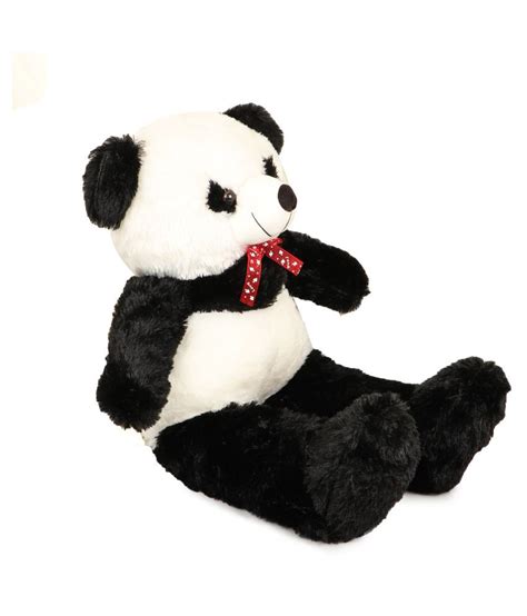 Aaru Soft Stuffed Panda Teddy With Bow 36 Inches Black And White Buy