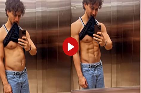 Tiger Shroff Flaunts His Six Pack Abs In An Interesting Way