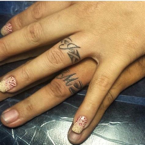 30 Lovely Ring Tattoo Designs For Couples Artofit