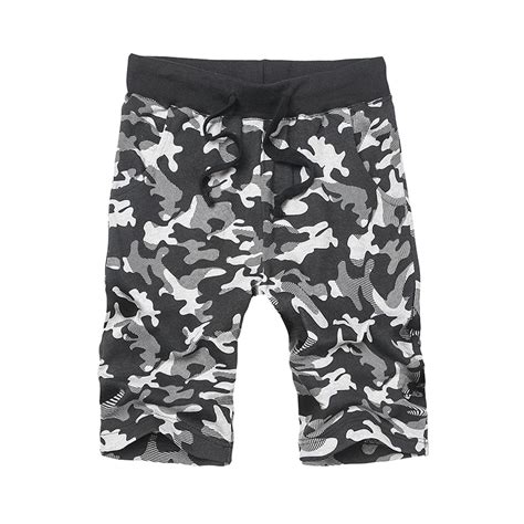 2019 Summer Camouflage Cotton Shorts Loose Mens Casual Shorts Elastic