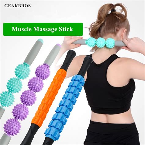Yoga Muscle Massage Roller Stick Myofascial Trigger Point Release