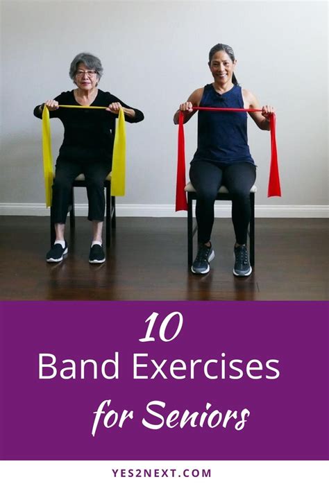 10 Band Exercises For Seniors Senior Fitness Band