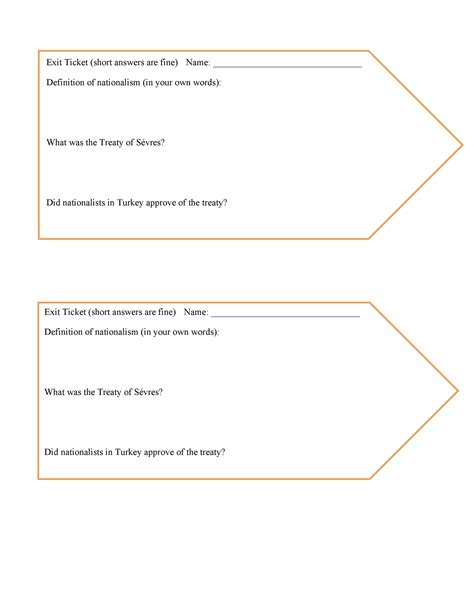 24 printable exit ticket templates word pdf templatelab