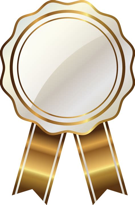 Silver Golden Badge Transparent Png Png Mart