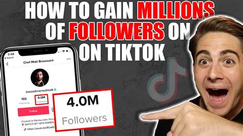 How To Gain Millions Of Followers On Tiktok Real Example Youtube