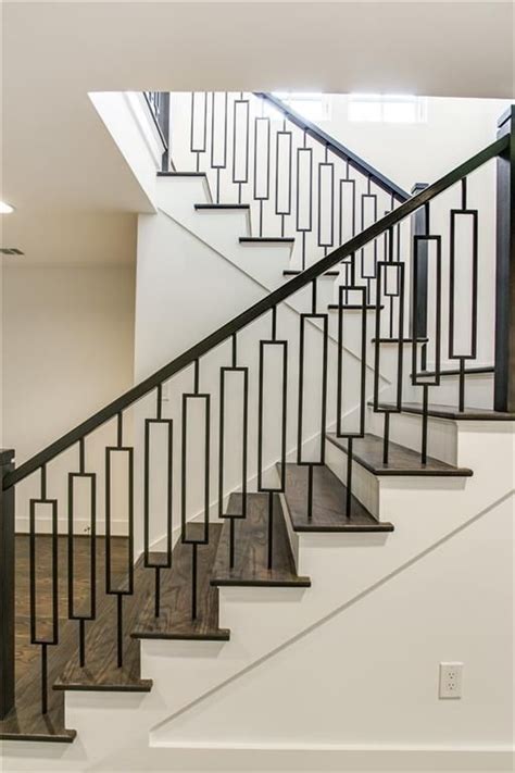 This is largely due to the range of designs available, from highly decorative styles such as the edisto metal spindle to the toned down style of the madison spindle, which have been used alternately in the picture opposite. North Dallas Home For Sale | Modern stair railing, Modern stairs, Stair railing design