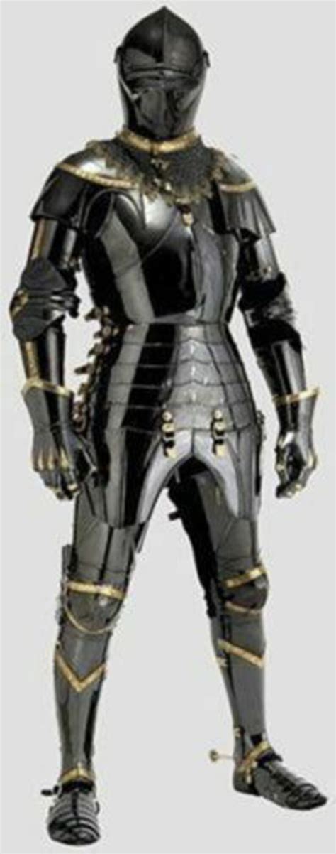 Medieval Knight Black Suit Of Armor Combat Full Body Etsy