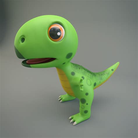 Cartoon Dinosaur 3d Animal Models Creative Market