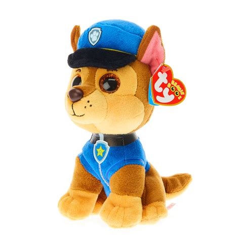 Ty Beanie Boos Paw Patrol Small Chase Plush Toy Claires Us