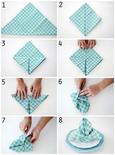 Simple And Elegant Napkin Folds Diy Napkin Folding Easy Napkin
