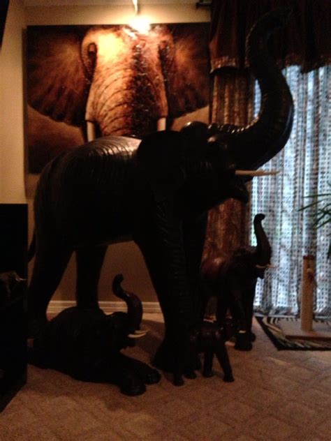 Elephant Section Of African Themed Front Room Big Elephant Is 5 Tall