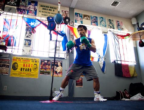 Pacman Tunes Up Boxings Most Famous Gyms Espn