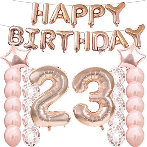 23th Birthday Decorations Party Supplies23th Birthday Balloons Rose