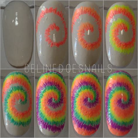Diy Tie Dye Nail Art · How To Paint Patterned Nail Art · Beauty On Cut