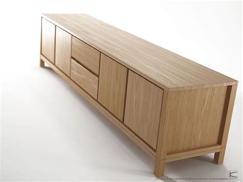 Contemporary Sideboard Solid Wood Oak Teak Solid Karpenter