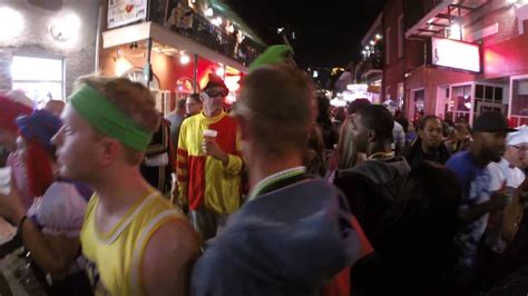 Walking Down The Street On Halloween Night Mp3 - Bourbon Street Halloween 2014 - YouTube