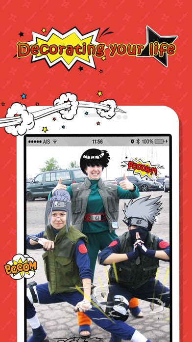 Naruto Edition Camera Ninja Hair Fan Art Manga Sticker App Download