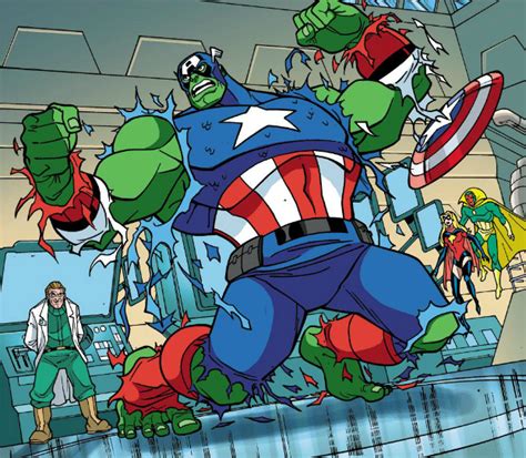 Captain America Hulks Out Marvel Universe Avengers Earths